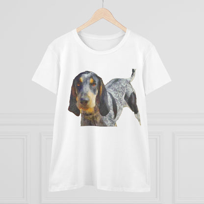 Bluetick Coonhound Women's Midweight Cotton Tee