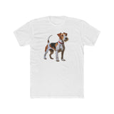 Wire Fox Terrier - Men's Fitted Cotton Crew Tee