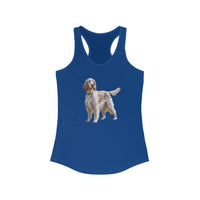 English Setter #4 - Women's Classic Slim Fit Racerback Tank