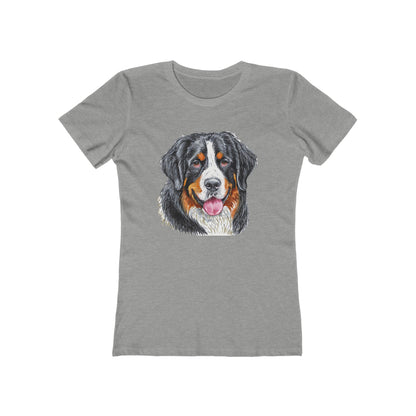 Bernese Mountain Dog #2 Women's Slim Fitted Ringspun Cotton Tee