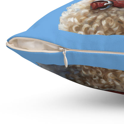 Standard Poodle #2  - Spun Polyester Square Pillow
