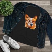 Red Heeler - Australian Cattle Dog Women's Relaxed Fit Cotton Tee