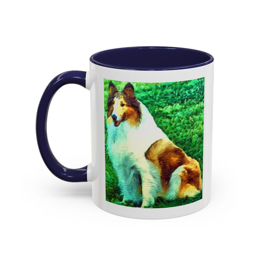 Collie 'Ramsey' Accent Coffee Mug - A Splash of Joy