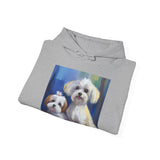 Maltese Dogs Unisex 50/50 Hooded Sweatshirt