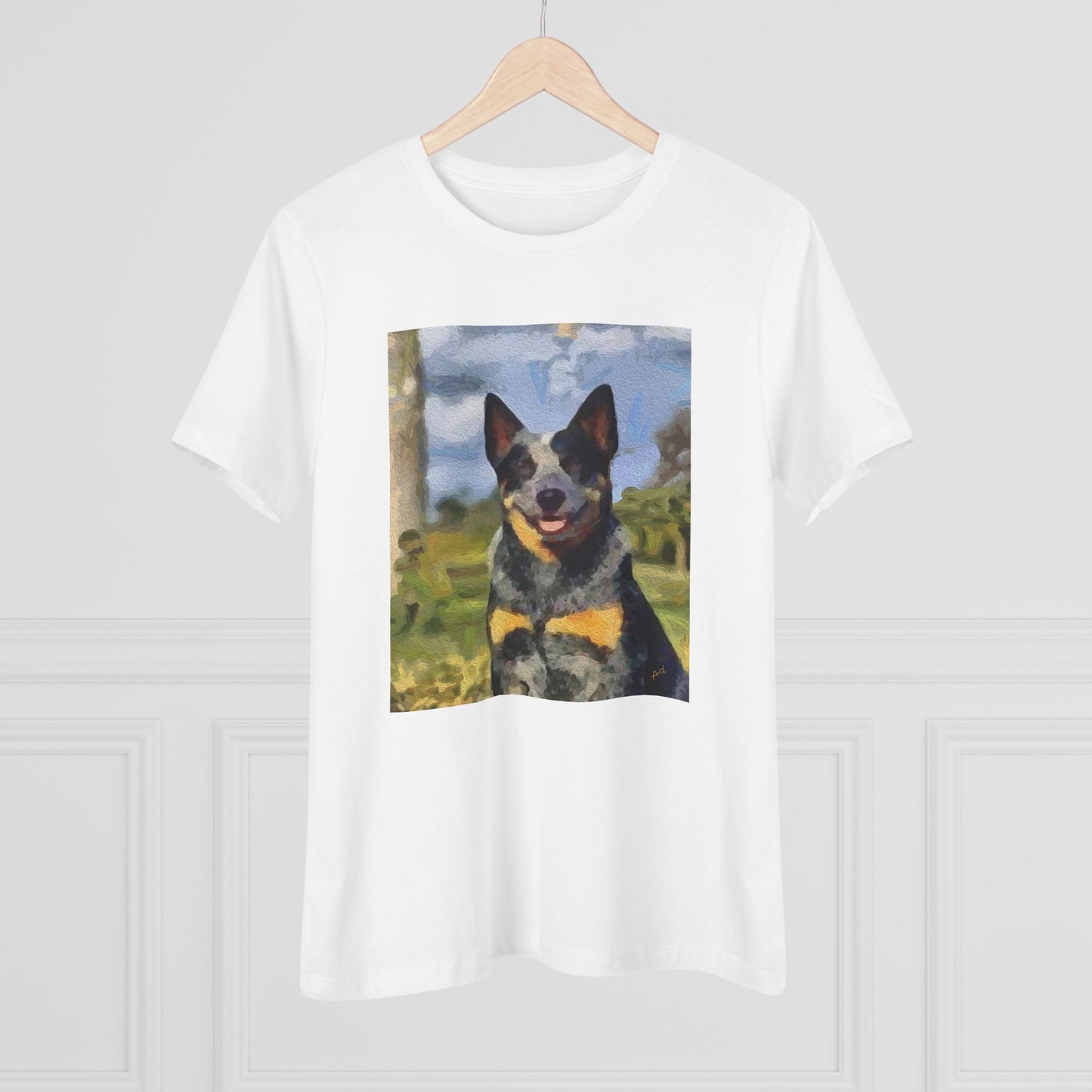 Blue Heeler - Australian Cattle Dog 'Bailey' Women's Relaxed Fit Cotton Tee