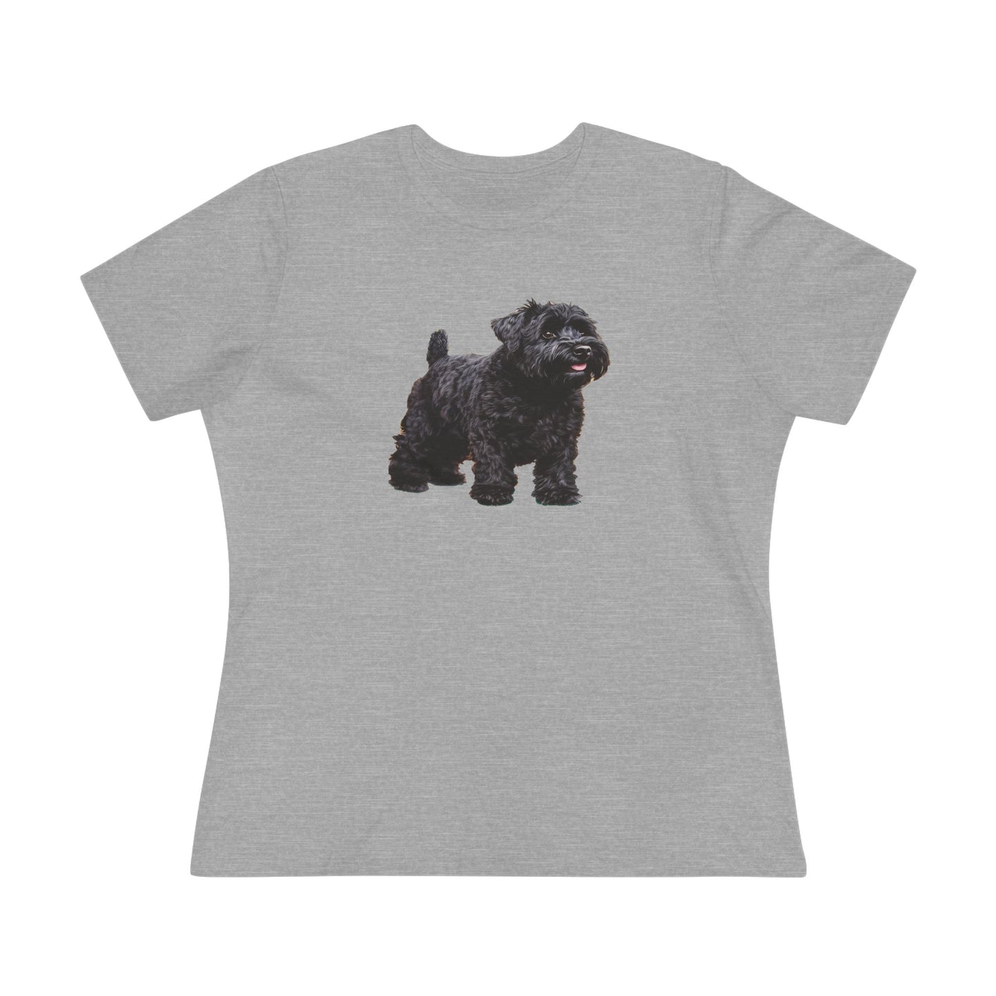 Black Russian Terrier Puppy - Women's Relaxed Fit Cotton Tee