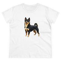 Black & Tan Shiba Inu  --  Women's Midweight Cotton Tee