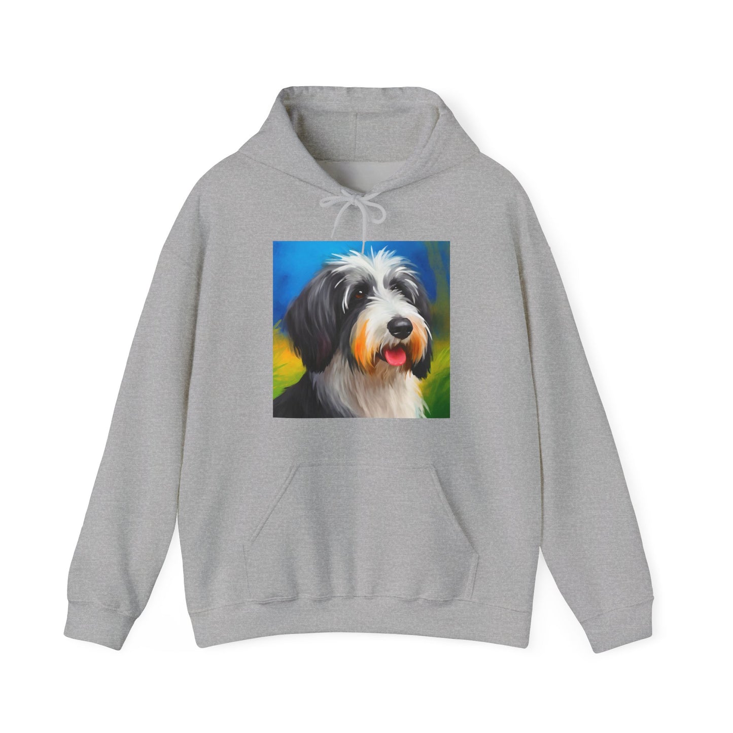 Polish Lowland Sheepdog Unisex 50/50 Hooded Sweatshirt