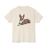 Boston Terrier - Brown & White  - Pre-shrunk Unisex Cotton Tee