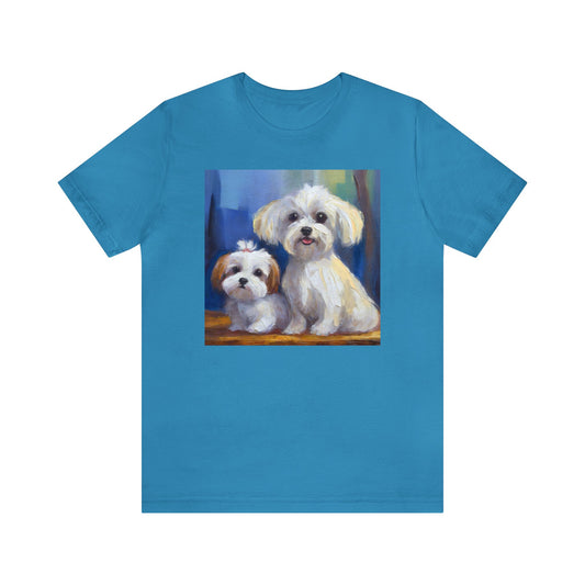 Maltese Puppies -  Classic Jersey Short Sleeve Tee