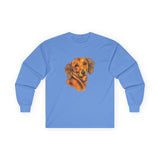 Dachshund 'Doxie #1' Unisex Cotton Long Sleeve Tee