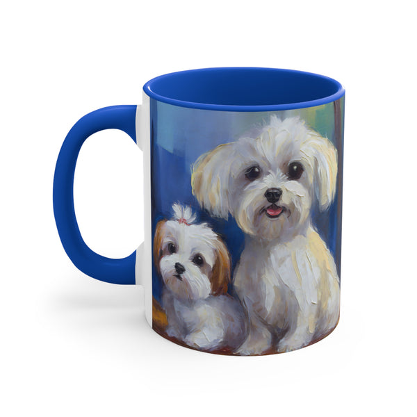 Maltese Puppies Accent Coffee Mug, 11oz