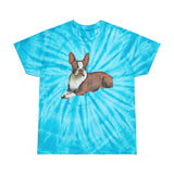 Boston Terrier 'Seely' Unisex Cotton Tie-Dye Tee, Cyclone