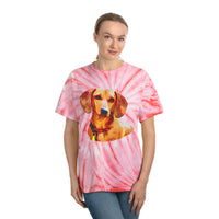Dachshund 'Daisy' Unisex Cotton Tie-Dye Tee, Cyclone