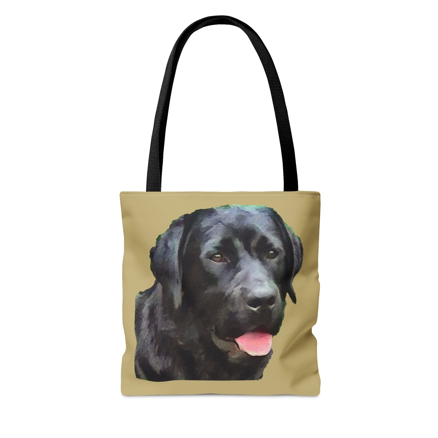 Charming Rizzo Black Labrador Tote Bag