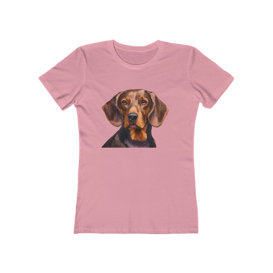 Hannoverscher Schweisshund  Women's Slim Fit Ringspun Cotton Tee