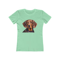 Hannoverscher Schweisshund Women's Slim Fit Ringspun Cotton Tee