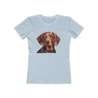 Hannoverscher Schweisshund Women's Slim Fit Ringspun Cotton Tee