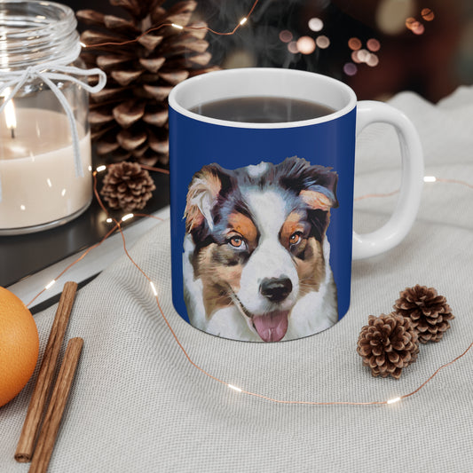 Australian Shepherd - Blue Merle Ceramic Mug 11oz