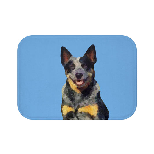 Blue Heeler - Australian Cattle Dog 'Baily'  Bathrom Rug Mat