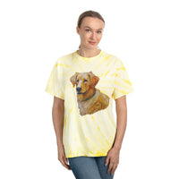 Golden Retriever Puppy - Unisex Tie-Dye Tee, Cyclone