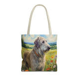 Irish Wolfhound Polyester Tote Bag (AOP)