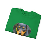 Dachshund 'Doxie #2' Unisex 50/50  Crewneck Sweatshirt