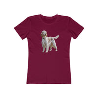 English Setter #4 - Women's Slim Fit Ringspun Cotton Tee