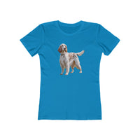 English Setter #4 - Women's Slim Fit Ringspun Cotton Tee