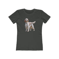 English Setter #4 - Women's Slim Fit Ringspun Cotton Tee