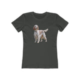 English Setter #4 - Women's Slim Fit Ringspun Cotton Tee