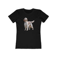 English Setter #4 - Women's Slim Fit Ringspun Cotton Tee