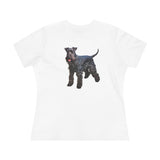 Kerry Blue Terrier Women's Relaxed Fit Cotton Tee
