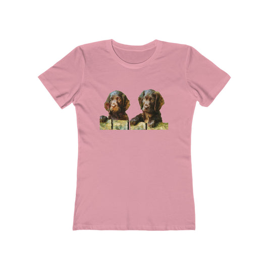 Boykin Spaniels - Women's Slim Fitted Ringspun Cotton T-Shirt