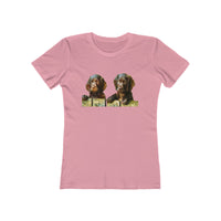 Boykin Spaniels - Women's Slim Fitted Ringspun Cotton T-Shirt