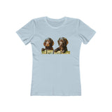 Boykin Spaniels - Women's Slim Fitted Ringspun Cotton T-Shirt