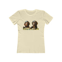 Boykin Spaniels - Women's Slim Fitted Ringspun Cotton T-Shirt