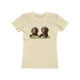 Boykin Spaniels - Women's Slim Fitted Ringspun Cotton T-Shirt
