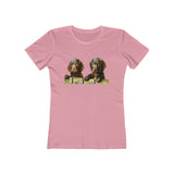 Boykin Spaniels - Women's Slim Fitted Ringspun Cotton T-Shirt