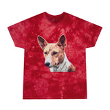 Basenji Unisex Cotton Tie-Dye Tee, Crystal