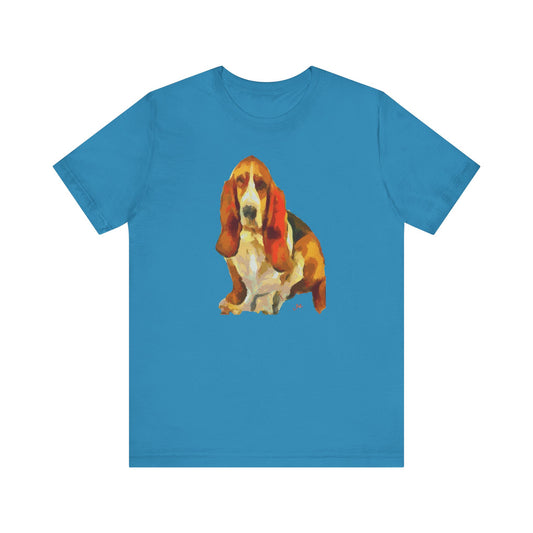 Basset Hound 'Lautrec' Unisex Jersey Short Sleeve Tee