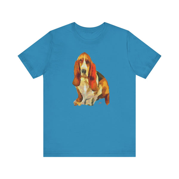 Basset Hound 'Lautrec' Unisex Jersey Short Sleeve Tee