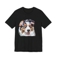 Australian Shepherd 'Blue Merle' Unisex Jersey Short Sleeve Tee