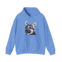 German Shepherd 'Sly' Unisex 50/50 Hoodie