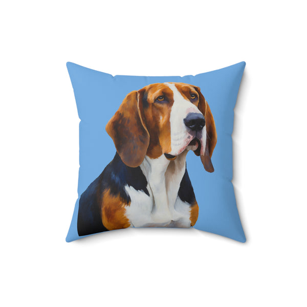 American English Coonhound  -  Spun Polyester Square Throw Pillow
