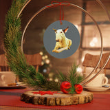 Exquisite English Bull Terrier Metal Ornaments