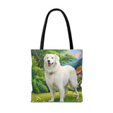 Hungarian Kuvasz Canvas Tote Bag — Kuvasz Dog Print