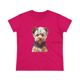 Yorkshire Terrier - Yorkie 'Lupis' Women's Midweight Cotton Tee