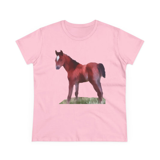 Horse 'Contata' Women's Midweight Cotton Tee