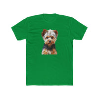 Yorkshire Terrier (Yorkie) 'Lupis' - Men's Fitted Cotton Crew Tee